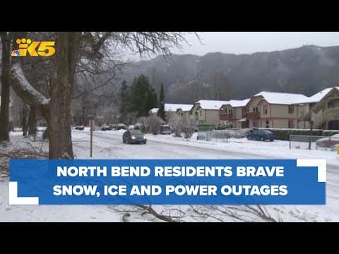 North Bend residents brave snow, ice and power outages