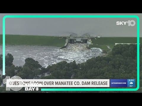 Questions loom over Lake Manatee dam release amid Hurricane Debby rainfall