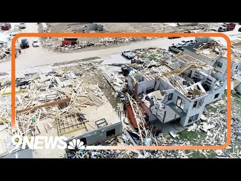 Drone video shows damage from tornadoes in Omaha, Nebraska