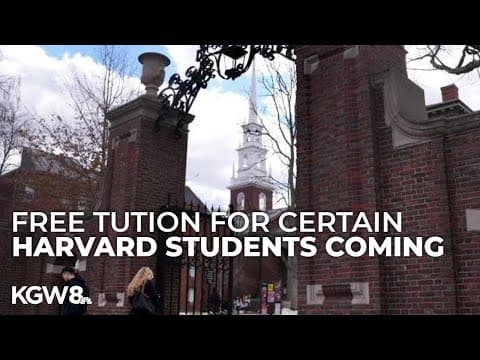 Harvard University announces free tuition to students whose families make less than $200K