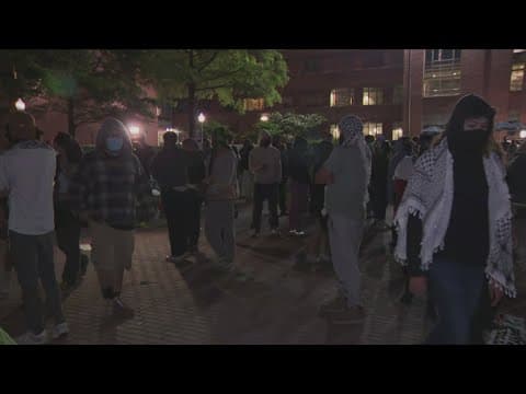 GWU encampment protest continues as more are arrested nationwide