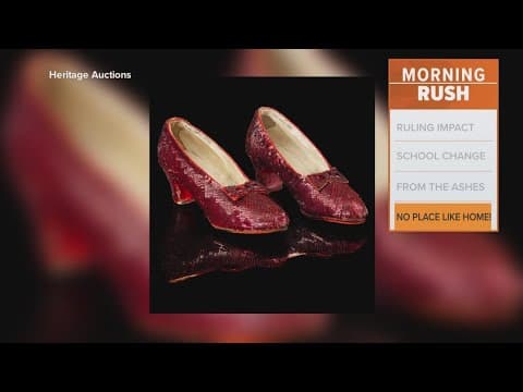 A pair of ruby slippers worn by Judy Garland sell for $28 million