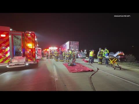 Man injured in crash involving semi