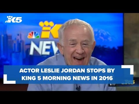 Actor Leslie Jordan stops by KING 5 Morning News in 2016