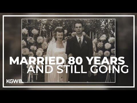 Oregon couple celebrates 80th wedding anniversary