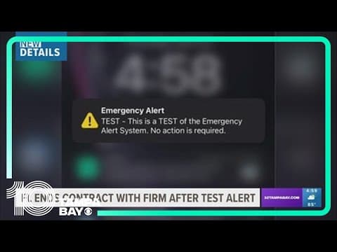 Florida Emergency Management ends contract with software company after early morning emergency alert