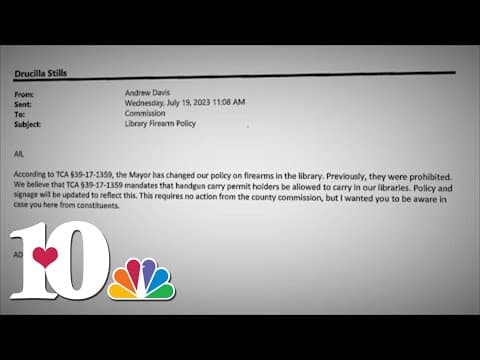 Knox County Mayor allows people with concealed carry permits to bring guns inside public libraries