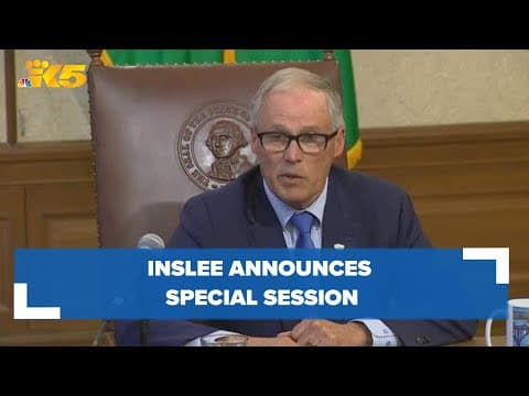 Gov. Inslee announces special session for legislators to finalize drug possession law