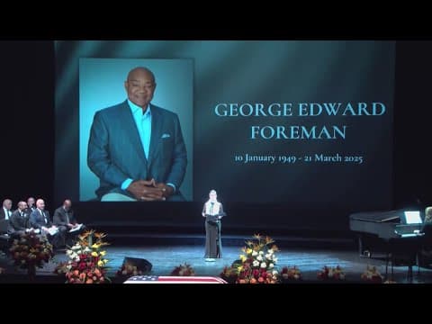 Hundreds gathered in downtown Houston to celebrate the life and legacy of George Foreman