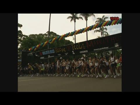 Rock 'n' Roll Marathon in San Diego 1998 and 2002