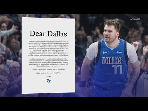Luka Doncic is out in Dallas | Here's a look back at his career with the Mavs