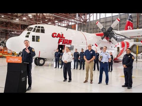 California unveils second C-130 airtanker ahead of peak fire season