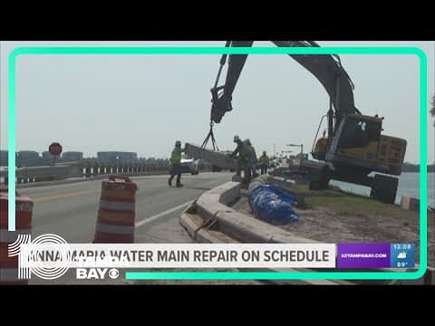 Anna Maria Island water main repair on schedule