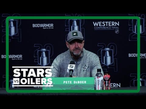 Stars-Oilers Game 5 | Pete DeBoer, Dallas Stars players pre-game interviews 5.31.24
