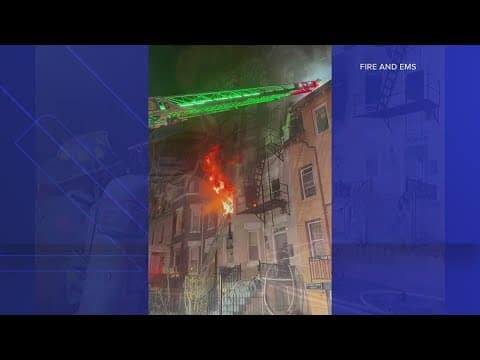 Victim found inside burning row home in DC