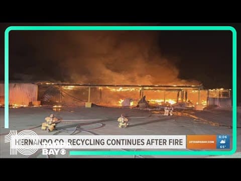 Hernando County plans next steps after massive fire destroys recycling facility