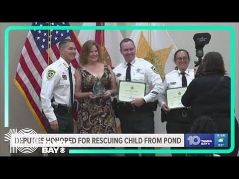 Deputies honored for rescuing child from pond, delivering baby on highway