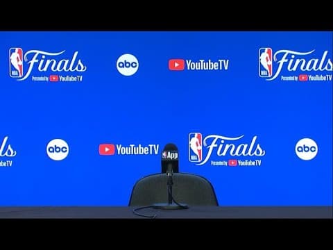 LIVE | NBA Finals Mavs-Celtics practice interviews from Dallas