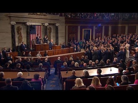 Trump declares 'America is back" as he opens his speech to a Joint Session of Congress