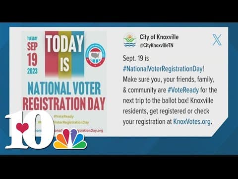 Tuesday is National Voter Registration Day. Here's how to register to vote in Tennessee.