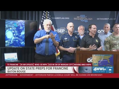 GOSHEP says Louisiana is prepared for Tropical Storm Francine