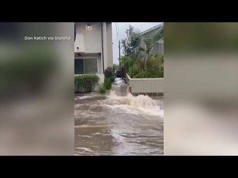 Flooding issues ongoing in New England and parts of southern California