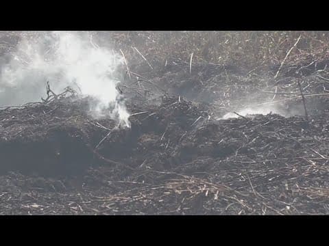 NOFD battling underground fire using underground pump system