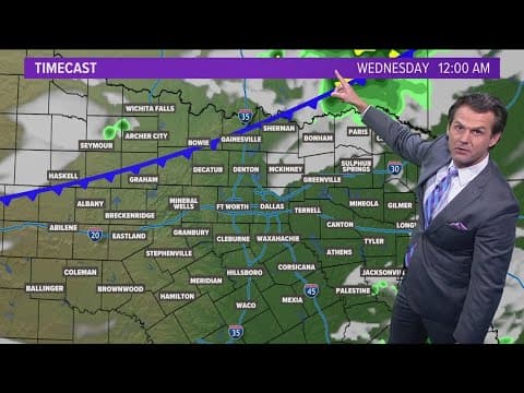 DFW Weather | Another cold front moving in early Wednesday morning, 14 day forecast