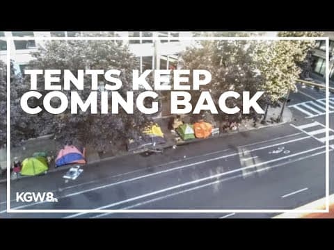 Homeless camps tend to pop back up soon after being cleared