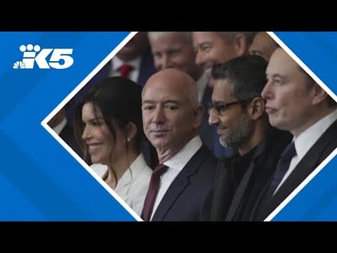 President Trump's ties to big tech on display at inauguration