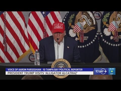 A breakdown of President Donald Trump's visit to Alligator Alcatraz