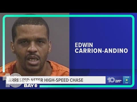 Troopers: Tampa man with suspended license steals car while on drugs, leads police on high-speed cha