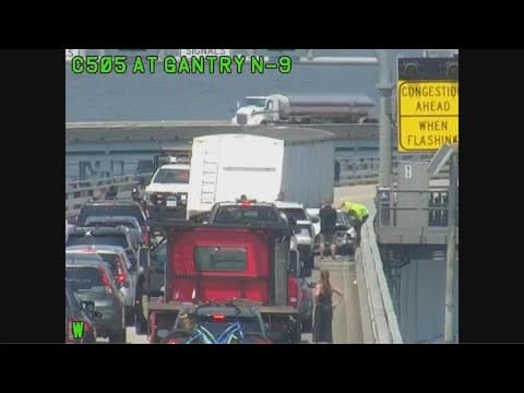 Crash closes westbound side of Chesapeake Bay Bridge | WATCH LIVE