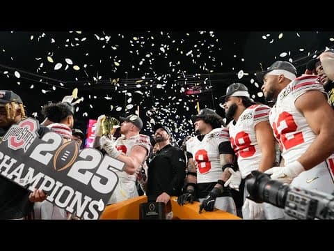 National championship recap: Take a look back at Ohio State's post-victory reactions
