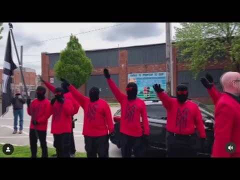 Leader of LGBTQ organization denounces apparent Nazi group that protested drag brunch near downtown