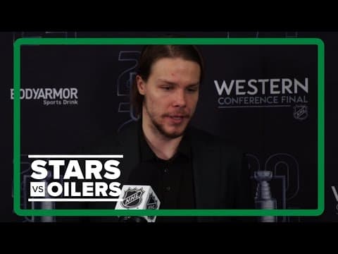 Miro Heiskanen, Sam Steel and Pete DeBoer | Stars vs. Oilers Game 6 practice comments