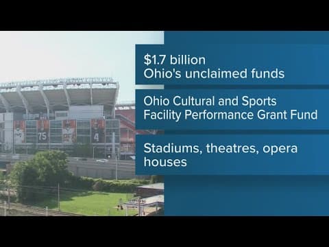 Breaking down how Ohio's unclaimed funds will be used for sports, arts facilities