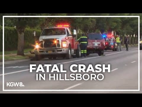 Deadly crash in Hillsboro closes Southwest Baseline Street