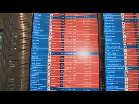 Snow cancels hundreds of flights in the DMV