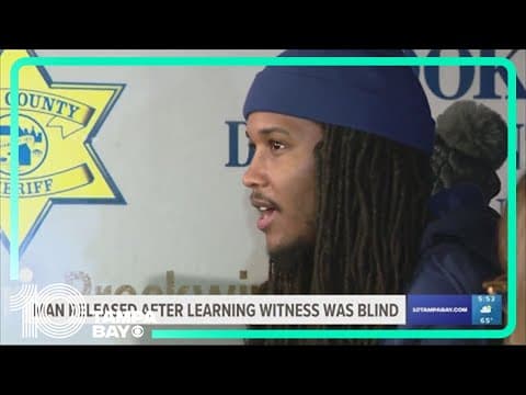 Man released from prison after learning witness was blind