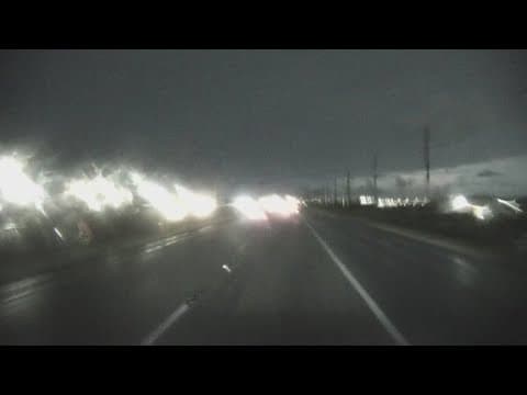 A look at North Texas roadways after heavy rain falls across North Texas