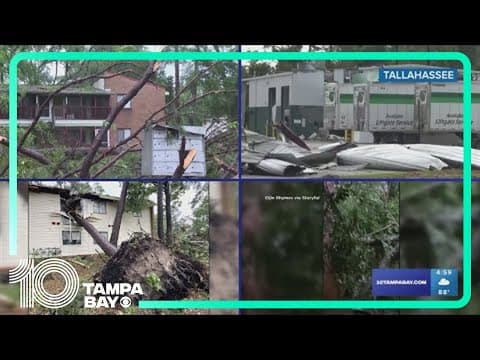 Severe storm damage in parts of northern Florida; one person dead