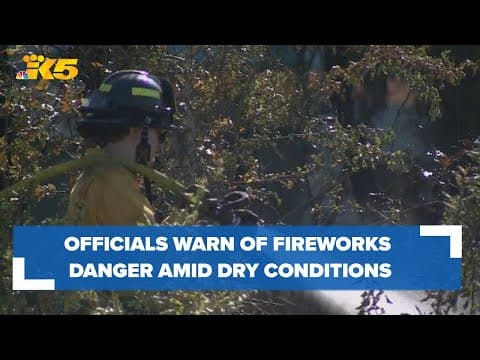 DNR, fire crews warn of firework danger amid drier-than-normal conditions