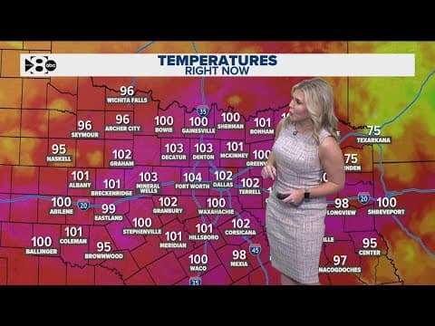 DFW Weather: Triple-digit temperatures continue in North Texas