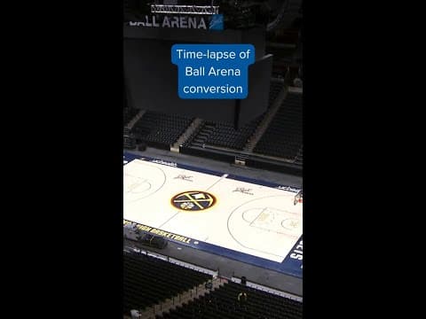 Time-lapse of Ball Arena conversion