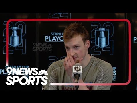 Cale Makar on Valeri Nichushkin's first career hat trick in his 580th NHL game