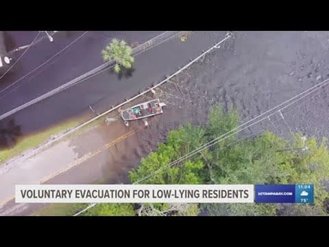 Voluntary evacuation orders in place along Anclote River
