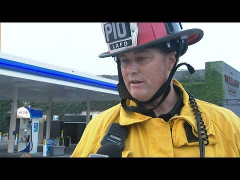 Los Angeles Fire Department spokesperson explains how driver injured dozens Saturday morning