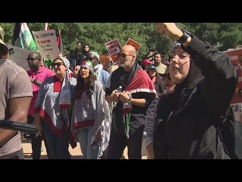 Thousands rally for Palestine in downtown Houston