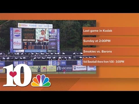 Smokies to play last game of the regular season this afternoon in Kodak stadium
